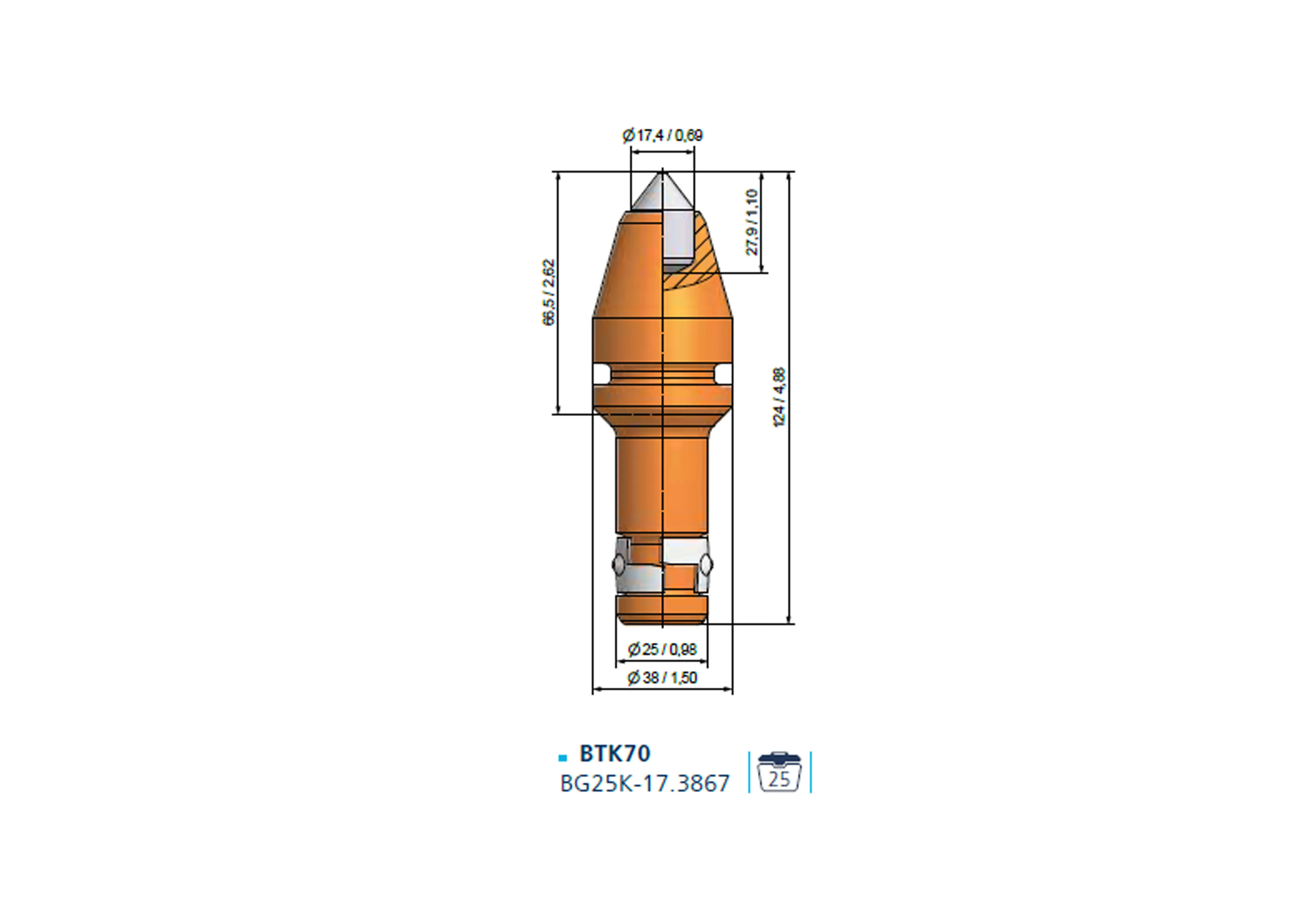 BETEK 25'lik Elmas Uç